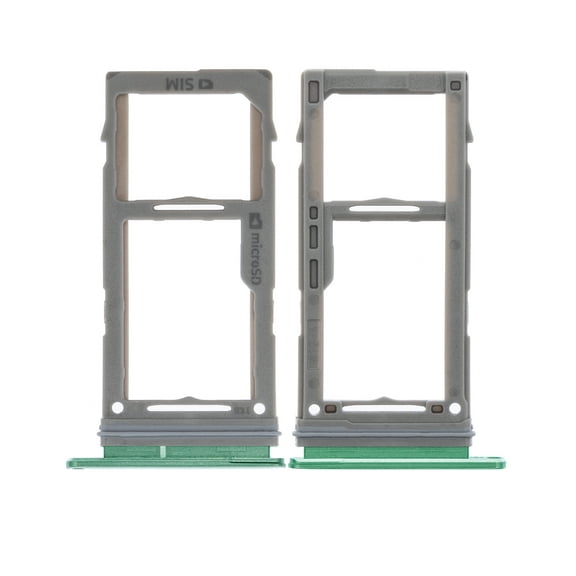 Replacement Single Sim Card Tray Compatible For Samsung Galaxy S10 / S10 Plus / S10E (Prism Green)