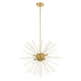 thumbnail image 3 of 41256-12 Livex Lighting Utopia - 8 Light Pendant-Satin Brass Finish    -Traditional Installation, 3 of 8