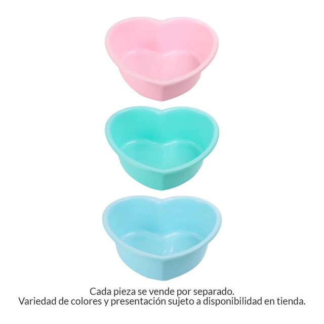 Tazón Prichos Forma de Corazón Plástico Varios Modelos 1 Pieza