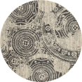 thumbnail image 1 of Art Carpet 24187 5 Pi Milan Collection Pièces Tissé Zone Ronde Tapis&44; Gris, 1 of 1