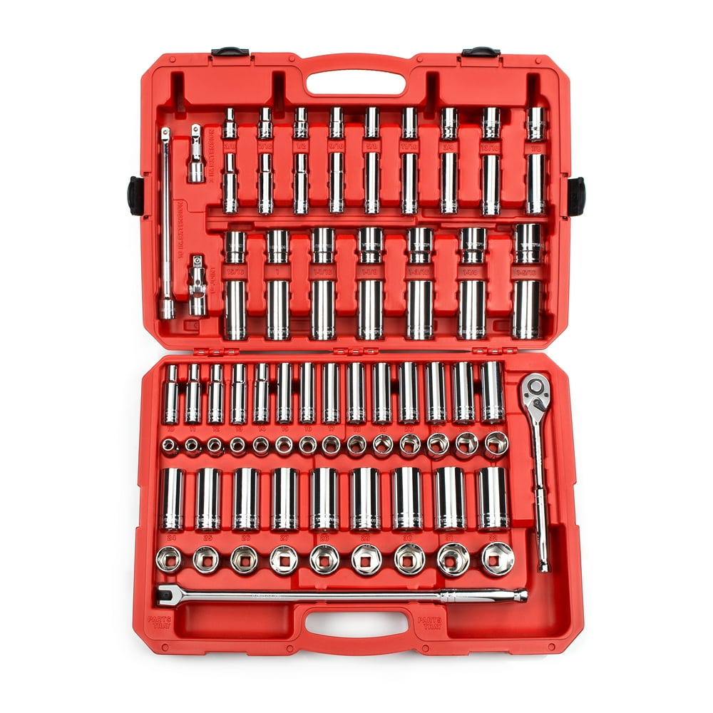 TEKTON 1/2 Inch Drive 6-Point Socket Set, 84-Piece (3/8 - 1-5/16 in