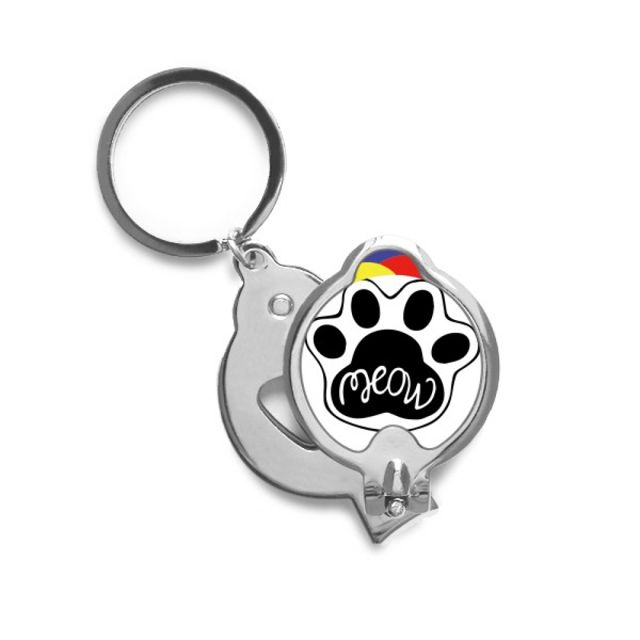 Miau Cat Paw cita DIY diseño Cortaúñas afiladas cortaúñas de acero inoxidable
