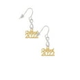 thumbnail image 3 of Delight Jewelry Goldtone Class of 2022 Silver tone Infinity French Earrings, 3 of 4