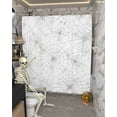 thumbnail image 5 of Halloween White Black Cobweb Shower Curtain Set ，Waterproof Fabric Shower Curtains Shower Curtains for Bathroom,Bathroom Decor 54x"78", 5 of 6