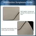 thumbnail image 4 of Unique Bargains Magnetic Sunglasses Holder for Car Sunglasses Clip Eyeglass Holder Visor Accessories Cowhide Gray 1 Pc, 4 of 7