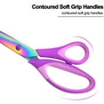 thumbnail image 2 of Craft Scissors Set of 3 Pack, All Purpose Sharp Titanium Blades Shears, Comfort Grip Handle, Multipurpose Fabric Scissors Tool Great for Office Home, 2 of 5