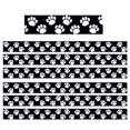 thumbnail image 1 of TEACHER CREATED RESOURCES (6 PK) BLACK WITH WHITE PAW PRINTS, 1 of 2