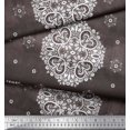 thumbnail image 2 of Soimoi Poly Georgette Fabric Mandala Decorative Print Fabric by the Yard 52 Inch Wide, 2 of 3