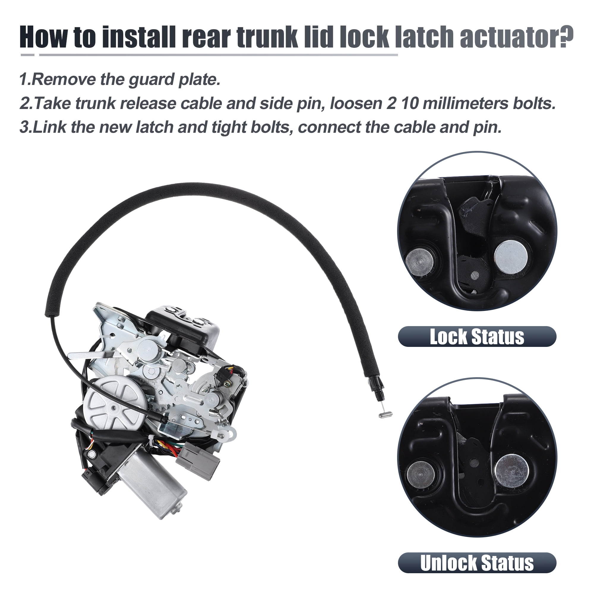 Unique Bargains Lock Actuator Motor for Dodge Grand Caravan 2008-2020 Models