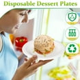 thumbnail image 3 of 6 Inch, 125 Count Compostable Disposable Paper Plates for Dessert, Cake, Appetizer, 3 of 6