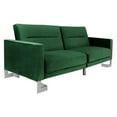 thumbnail image 3 of SAFAVIEH Tribeca Foldable Sofa Bed Emerald / Steel, 3 of 7