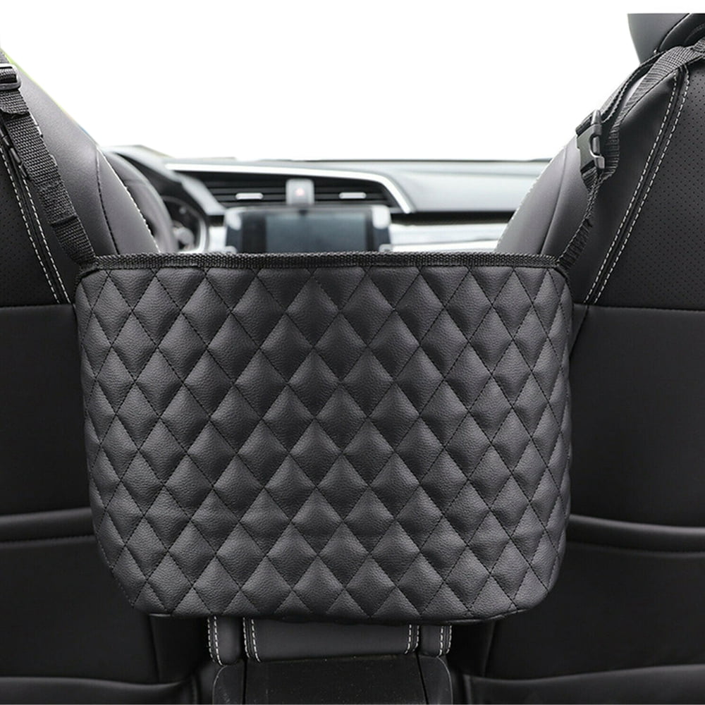 Eyicmarn Car Pocket Handbag Holder PU Leather Organizer Seat Back Net