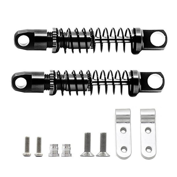 2 amortiguadores de coche RC de repuesto para camión RC WPL D12 a escala 1/10. Negro