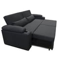 thumbnail image 1 of Sofa cama Matrimonial en Lino Gris Oxford Mobydec Portavasos integrado, 1 of 2