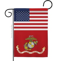G142730-BO 13 x 18.5 in. US Marine Corps Garden Flag with Armed Forces Double-Sided Decorative Vertical Flags House Decoration Banner Yard Gift
