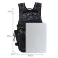 thumbnail image 3 of Mochila De Pesca Mochila de pesca Mochila de hombro para acampar de gran capacidad (camuflaje negro) Ehuebsd Para Estrenar, 3 of 6