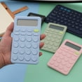 thumbnail image 3 of HLONK Student Calculator 8 Digits Professional Candy Color Small Portable Battery Operated LCD Display Student Calculator Office Supplies, 3 of 8