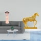 thumbnail image 2 of Estatua de resina tradicional china de niña y caballo, escultura en miniatura, figura de animal grabada, decoración para dormitorio, oficina, granja,, 2 of 8