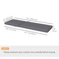 thumbnail image 3 of Outsunny Outdoor 2 Patio Chair Cushions with Back, Ties for Garden, Grey, 3 of 10