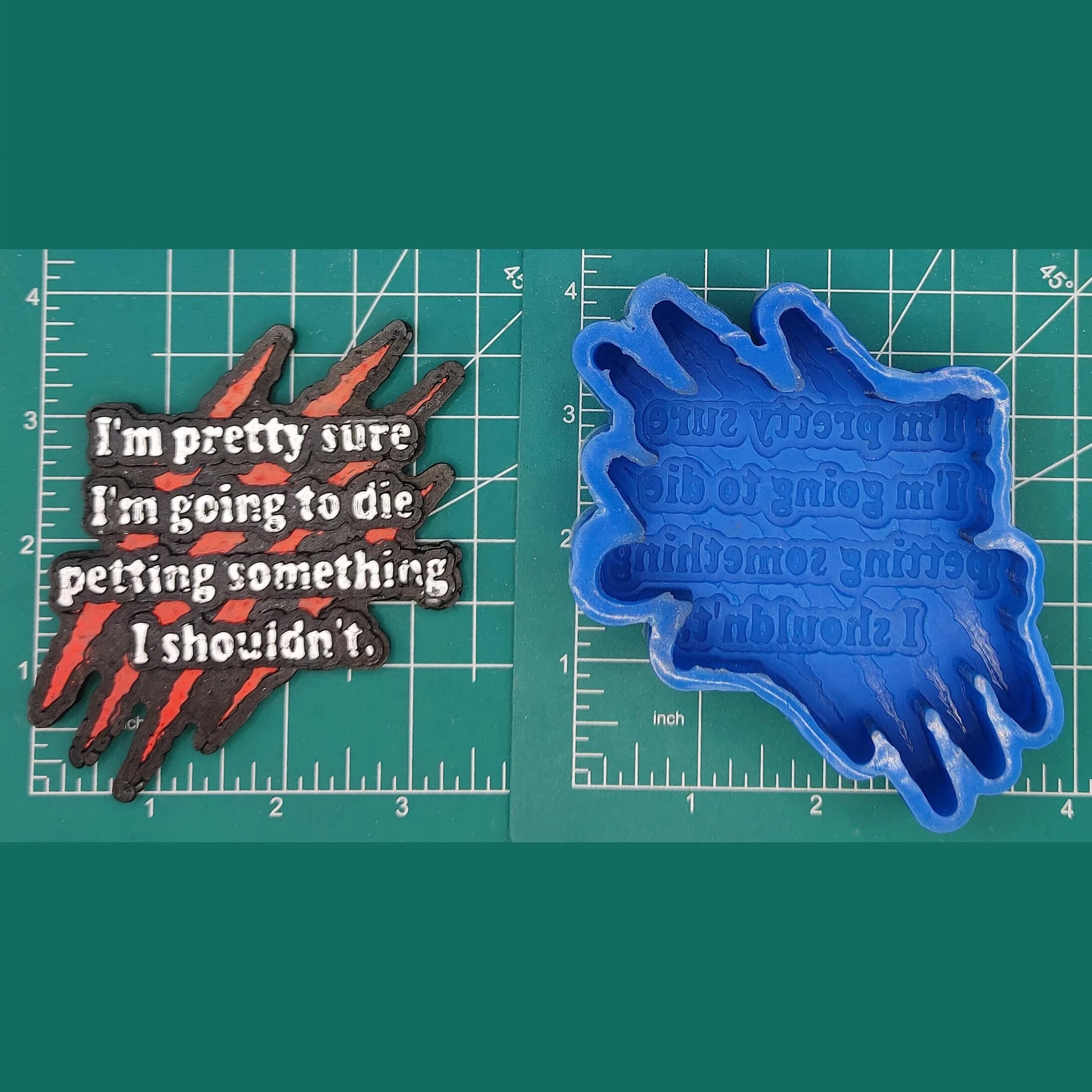 Die Petting Something Silicone Freshie Mold