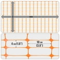 thumbnail image 4 of Fencer Wire 4 ft. Safety Fence, 100 ft. Orange Plastic Fencing Roll for Construction Fencing, Pet Fencing and Event Fencing, 4 cm x 10 cm Mesh, 4 of 9
