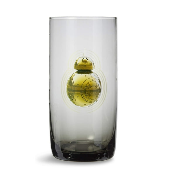 Vaso de cristal con el logotipo de Star Wars BB-8, 590 ml, negro