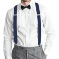 thumbnail image 2 of Men Utility Adjustable Elastic Suspenders - Heavy Duty 2 Inches Wide X-back Strong Clip Casual Suspender, 2 of 6