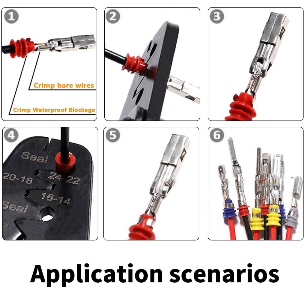 lanema 950Pcs Connector Pin Terminals Car Electrical Wire Terminals 1/1.5/1.8/2.2/2.8/3.5mm Automotive Pin Connector Enduring