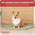 thumbnail image 4 of GFDYREE - Ultra Absorbent Microfiber Dog Door Mat, Durable, Quick Drying, Washable, Prevent Mud Dirt, Keep Your House Clean (Oatmeal, Half-Moon) - 22 x 37 Inch, 4 of 7