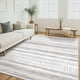 thumbnail image 1 of Area Rug Tortania, lavable, microfibra suave, 5 x 7 pies, gris claro, 1 of 9