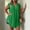 Green plus size v neck blouse a1, variant on Women Plus Size Sleeveless V Neck Blouse Casual Button Down Loose Fit T-Shirt Travel Summer Tunic Tops, Green XL