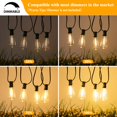 thumbnail image 4 of Guirnalda de luces Brightever para exteriores, 15 m, con cable verde, resistente al agua, 4 of 7