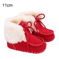 thumbnail image 2 of Botas Uggs de invierno calentitas para bebé rojas para caminar con suela suave antideslizante tanto para hombre como para mujer, 2 of 5