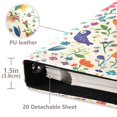 thumbnail image 3 of FORMRS 3 Ring Photo Album 4"x6" Self Adhesive Large Capacity PU Leather Cover, Purple Cartoon Animals, 3 of 8