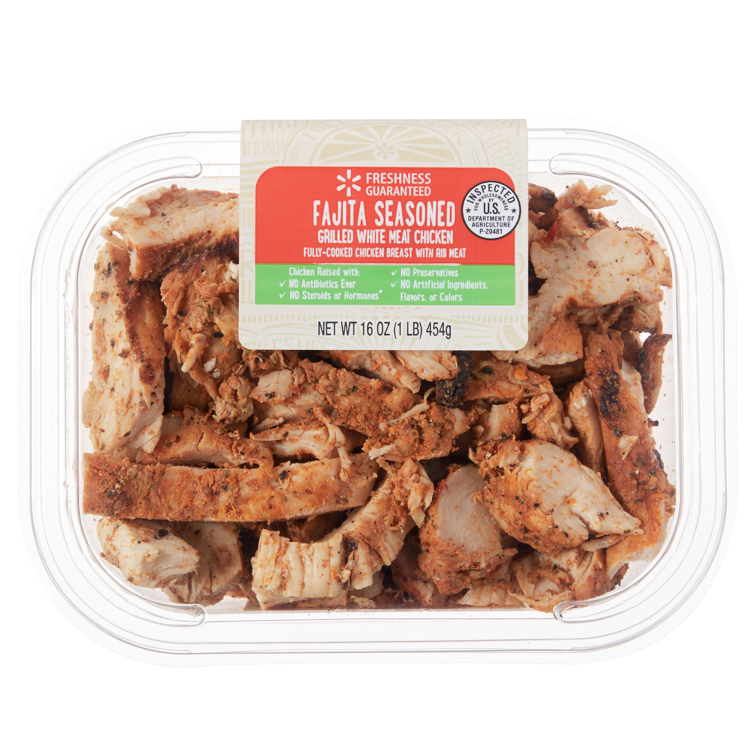 Freshness Guaranteed Fajita Seasoned Grilled White Meat Chicken, 16 oz