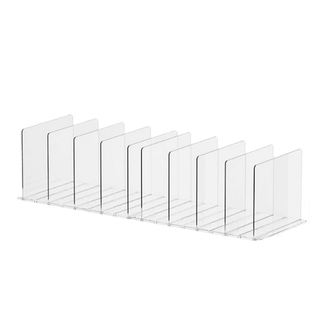 Divisor de estante para Organizador de bolso para armario Amenazos desmontables de la tabla de partición de la organización para dormitorio Paneles de 10 piezas