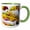 Green/White, variant on 3drose, Usa, Washington, Seattle, Bouquets at Pike Place Public Market., 11oz Two-tone Green Mug