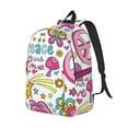 thumbnail image 2 of Yiaed Peace Love and Dove Flower Power Print Backpack, Premium Laptop Backpack, Travel Backpack for Women, Lightweight Backpacks, Comfortable Back Pack-Small, 2 of 5