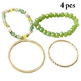 thumbnail image 2 of Bangcool Bead Rings Simple Stacking 4PCS Fashion Bohemian Rings Knuckle Rings for Ladies, 2 of 10