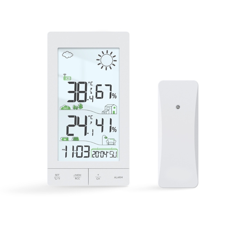 Digital Weather Stations touch screens Sensors for Indoor and Outdoor Temperature
