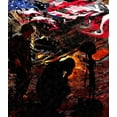 thumbnail image 2 of Murray Henderson Fine Art 26x29 Gold Ornate Wood Framed with Double Matting Museum Art Print Titled - Never Forgotten, 2 of 4