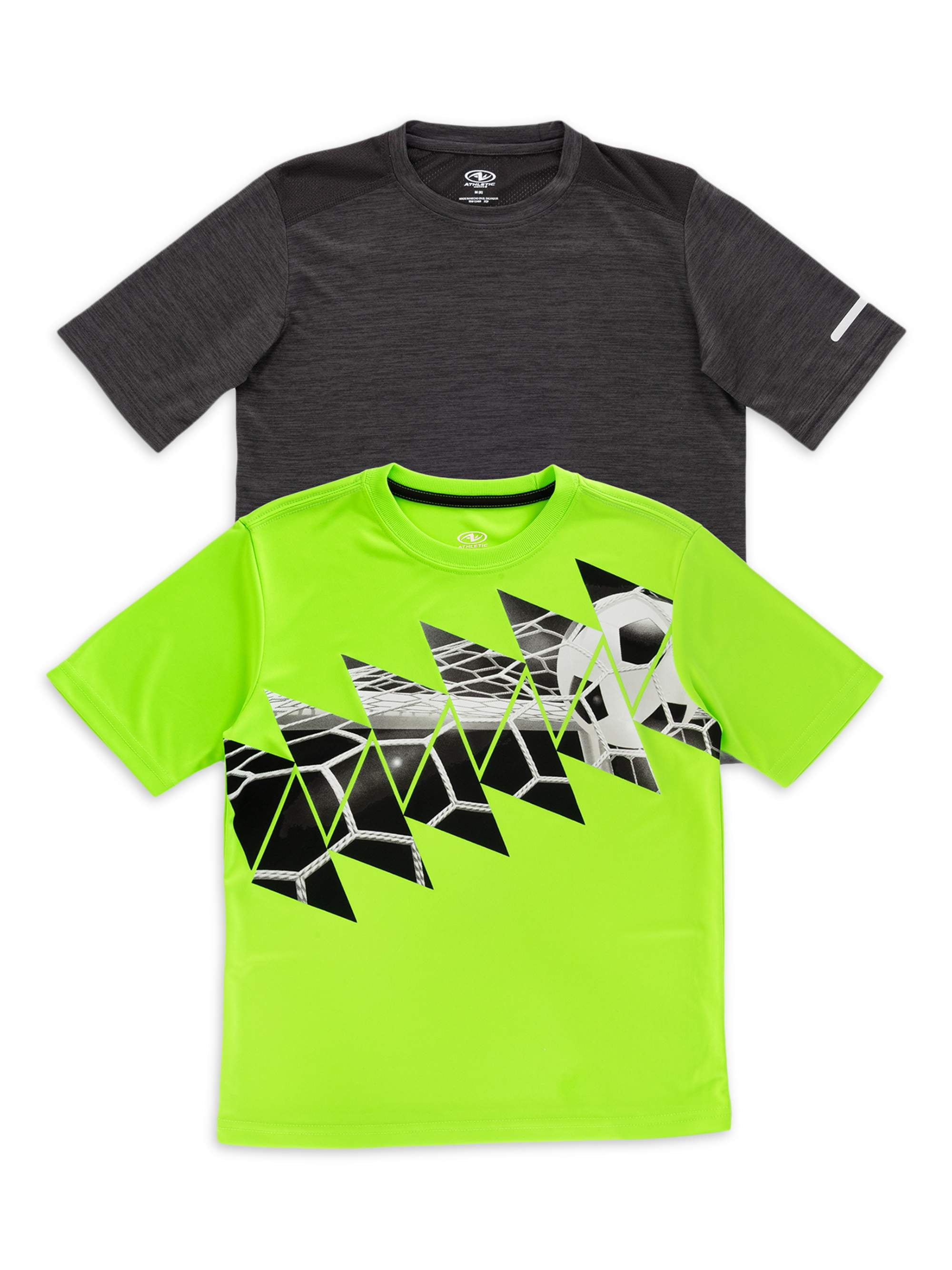 Athletic Works Athletic Works Boys Crewneck Short Sleeve Active