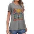 thumbnail image 3 of MOSHU Womens T-shirts Round Neck Shirts for Women Short Sleeve Loose Graphic Tees, 3 of 8