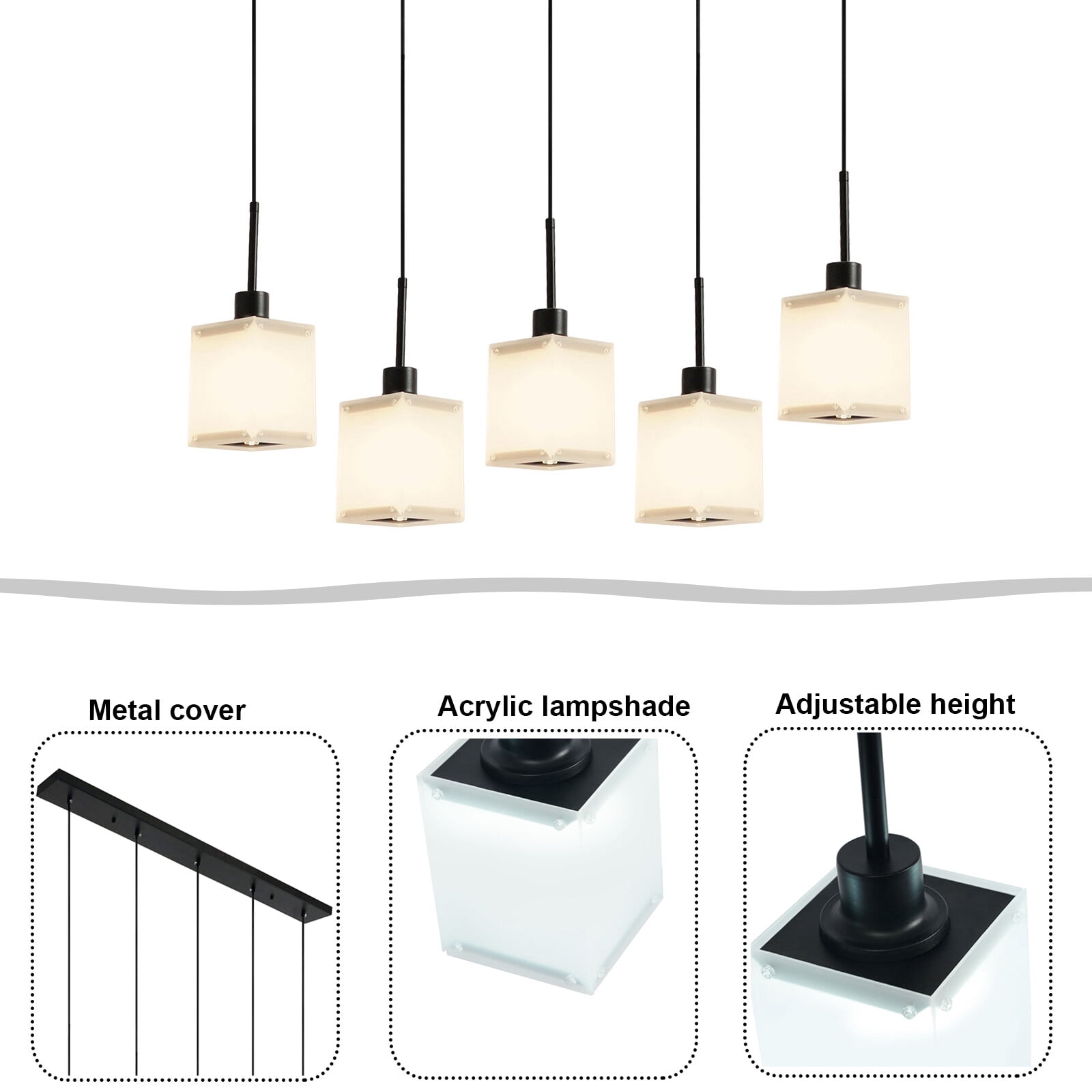 Modern 5-Light Ceiling Light Fixture Ceiling Mounted Light Indoor Ceiling Light