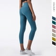 thumbnail image 3 of Pantalones de yoga para mujer, de una pieza, sin costuras, para deportes al aire libre, pantalones de fitness con circunferencia de cadera, 3 of 5