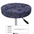 thumbnail image 4 of Bingfone Watercolor Indigo Padded Round Bar Stool Cover Cushion with Elastic Fabric Round Chair Seat - Watercolor Indigo, 4 of 7