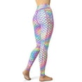 thumbnail image 4 of Spacefish Army Eco-Friendly Psychedelic Mermaid Contour Leggings for Women, 4 of 5