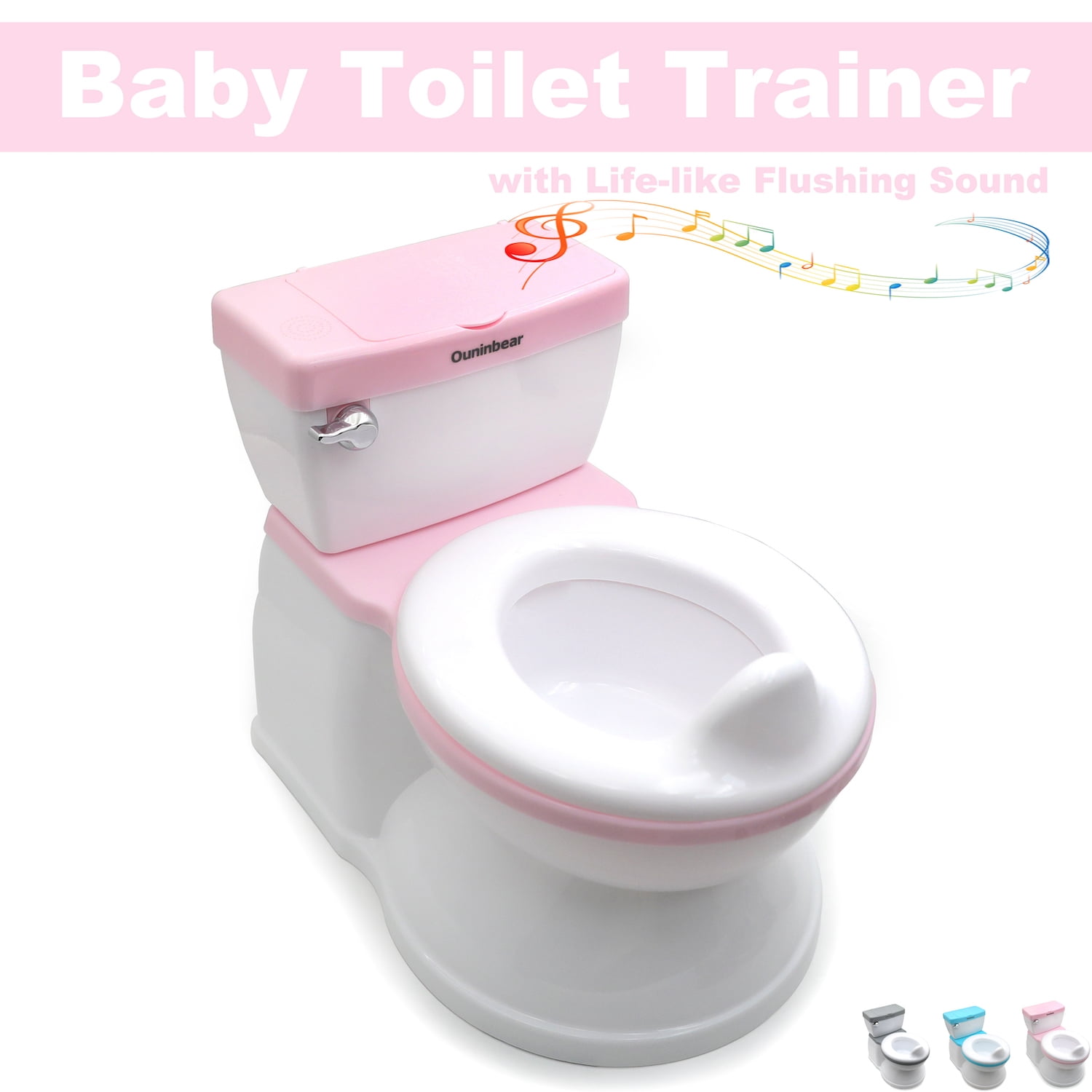 HTT Motor Pink Training Toilet Seat Chair For Baby Toddler Kid Boys