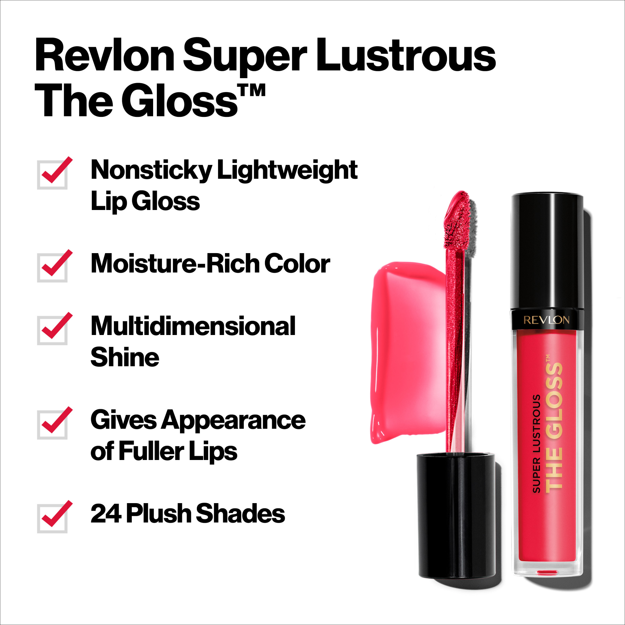Revlon Super Lustrous Moisturizing High Shine Lip Gloss, 310 Choco Crush, 0.13 oz - image 4 of 9