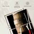 thumbnail image 6 of Elephant Stock Cabernet Wine Wall Art - Vertical Multi Panel Canvas - Dining Room Wall Decor - Food And Drink Multi Panel - Black And Beige Decor - 18" x 38", 6 of 8